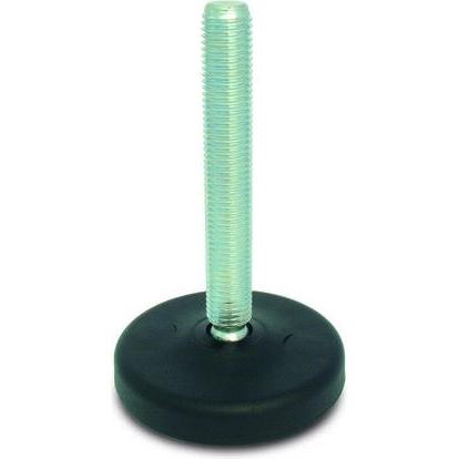 Rs Pro, Möbelgleiter + Schutzpuffer, Verstellbarer Fuss M24 x 150mm, bis 2500kg Edelstah
