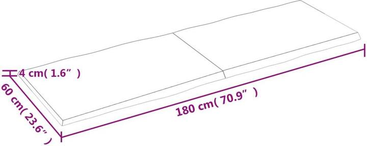 Produktbild vidaXL Tischplatte (180 x 60 cm)
