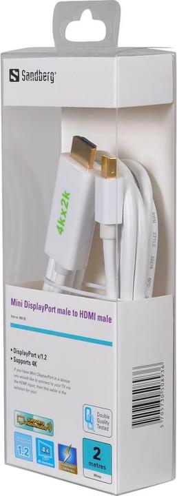 Produktbild Sandberg Mini DisplayPort — HDMI (Typ A) (2 m)