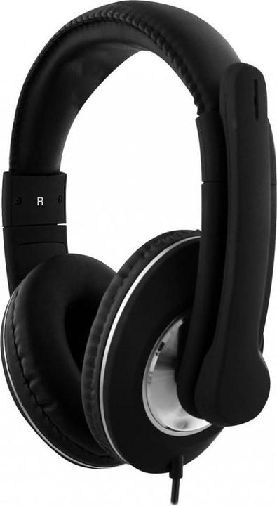 Actual product image T'nB Casque Micro filaire HS-500 (Noir) (Cable)
