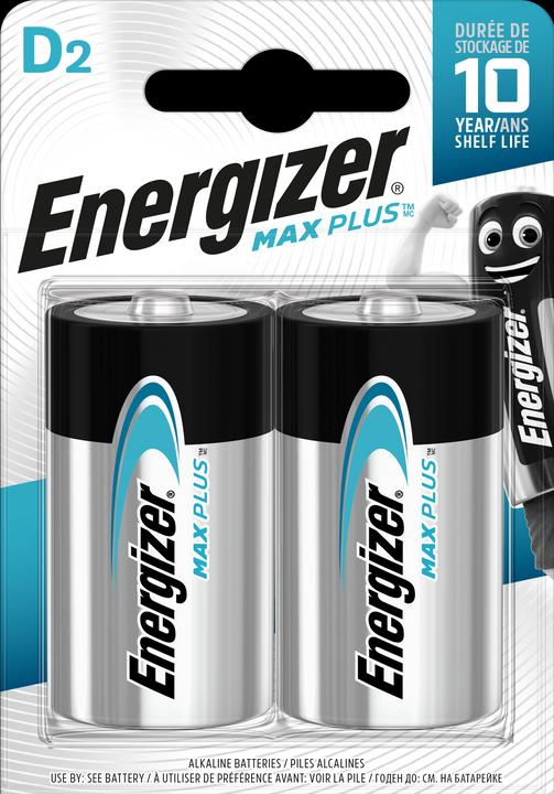 Produktbild Energizer Max Plus Alkaline (2 Stk., D, 16500 mAh)