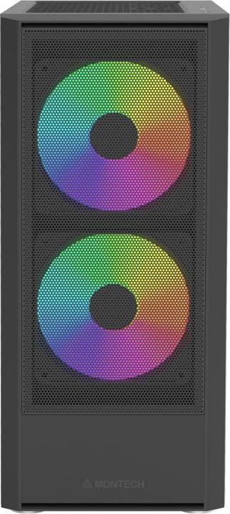 Produktbild Montech X2 Plus - Black (ATX, mATX, Mini-ITX)