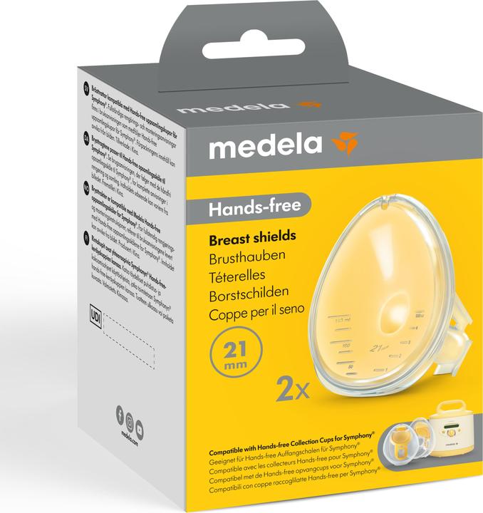 Medela Hands-free Brusthauben 21mm für Doppelpumpset Symphony 2 Stk