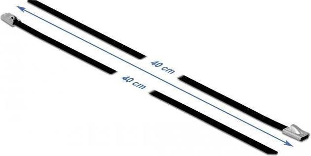 Actual product image Delock Stainless steel cable tie 400x4,6 10 pcs. (Metal cable ties, 400 mm, 10 pcs.)