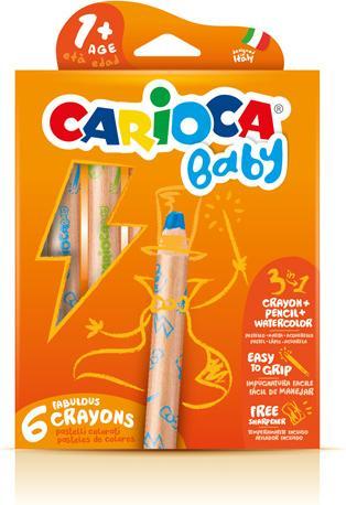 Produktbild Carioca Malstift Baby 3 in 1 (6x)