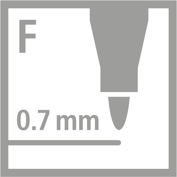 Produktbild STABILO Trio A-Z (Mehrfarbig, 24 x)