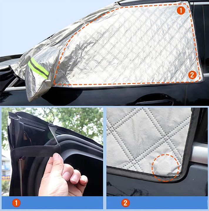 Image du produit Werkstein Magnetische Auto Windschutzscheibenabdeckung, 146x113cm Winter Frostschutz