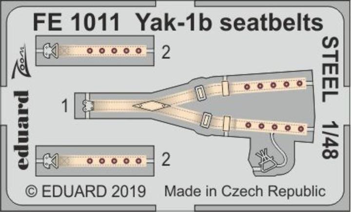 Image du produit Eduard Yak-1b seatbelts STEEL for Zvezda
