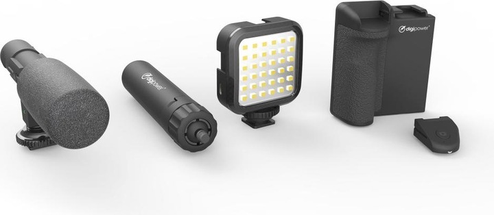 Productafbeelding DigiPower Vlogging Kit Follow Me (4-delig) (Plastic)