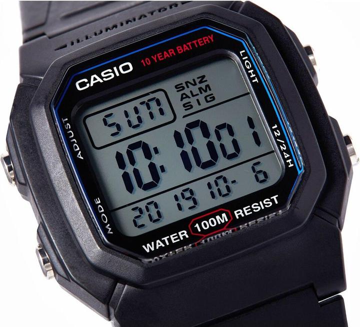 Actual product image Casio W-800h-1aves (Digital watch, 44 mm)