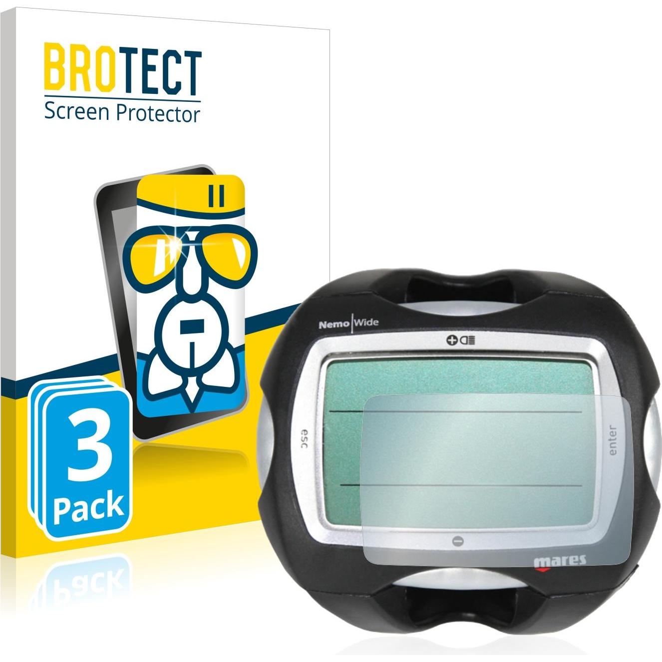 BROTECT AirGlass Panzerglasfolie, Smartwatch Schutzfolie, Transparent