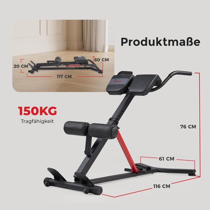 Actual product image Sunny Health & Fitness Back trainer