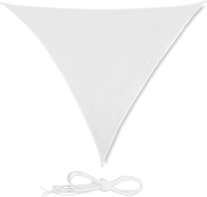 Actual product image Relaxdays Traingular White Shade Sail (400 x 330 x 0.5 cm)