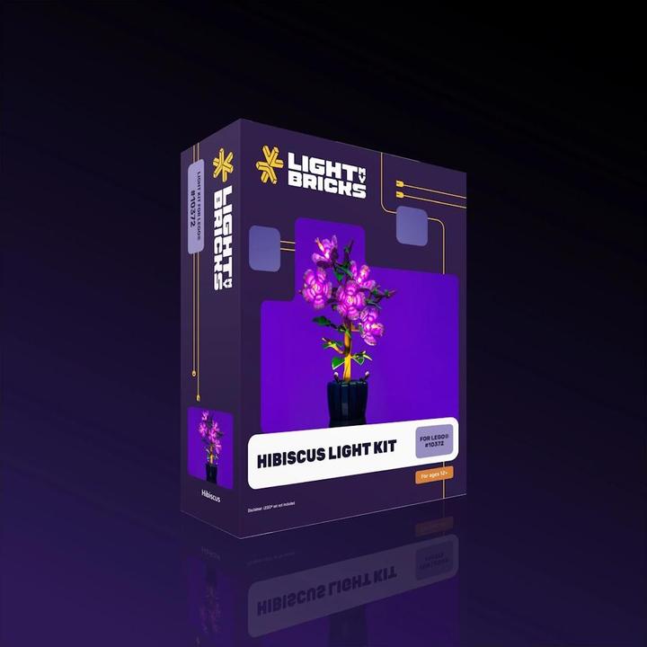 Actual product image Light my bricks LMB 2.0 LEGO® 10372# Hibiscus Light Kit