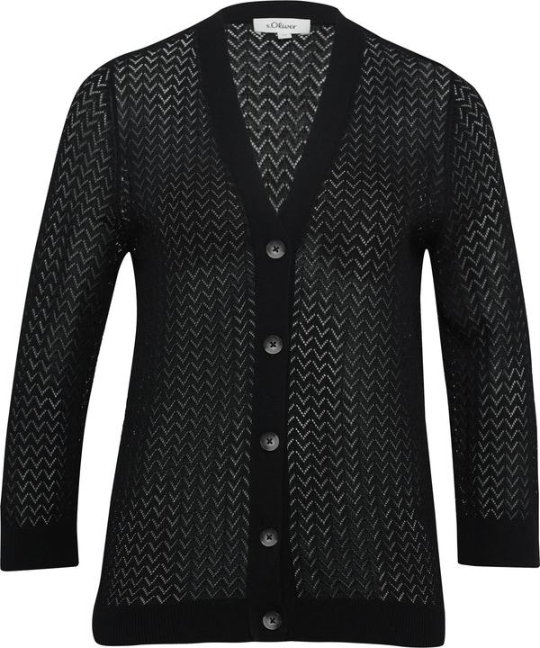 Produktbild S.Oliver Strickjacke Ajour-Strickjacke aus Viskosemix (36)