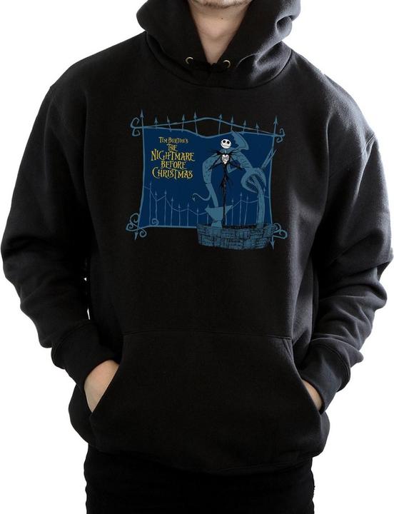 Actual product image Disney Mens Nightmare Before Christmas Jack And The Well Hoodie (XL)