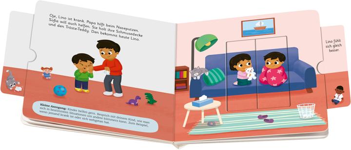 Produktbild Ravensburger Play+ Mein erstes Schiebebuch Teilen und vertragen - ab 18 Monate (Deutsch, Maria Höck, Sypha Vendez, 2025)