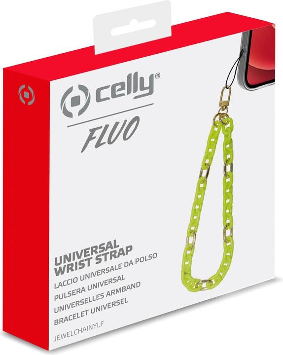 Actual product image Celly Fastening Cord Yellow Jewelchainylf