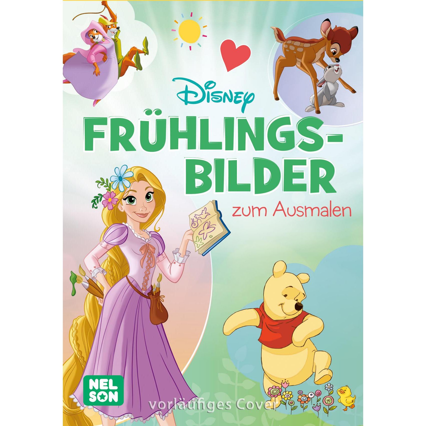Nelson Disney: Frühlingsbilder zum Ausmalen