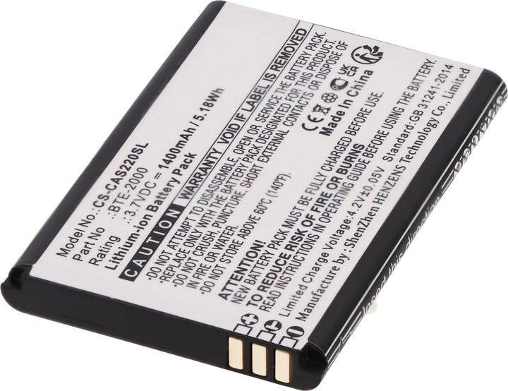 Actual product image CS Cameron Sino Battery suitable for CAT S22, Caterpillar S22, S22 Flip, replaces BTE-2000, 3,7V 1400mAh