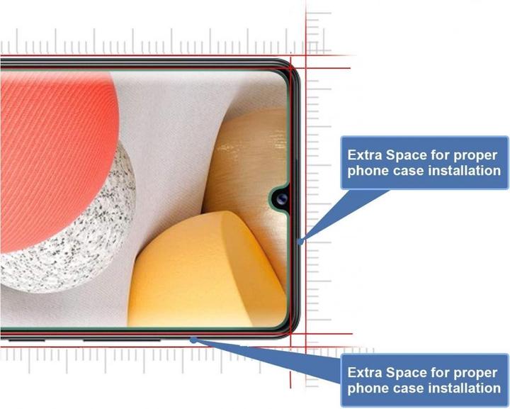 Produktbild Screenguard Samsung Galaxy A42 5G Panzerglas Schutzfolie Case Friendly Design (1 Stück, Samsung Galaxy A42 5G)