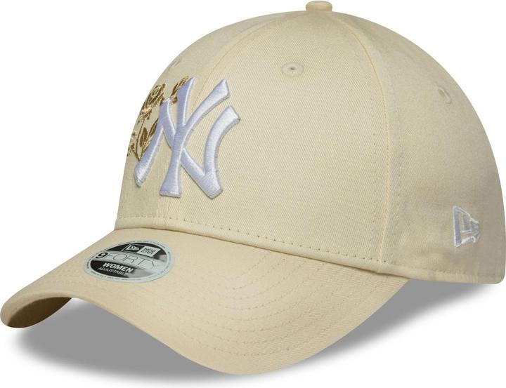 Actual product image New Era 9Forty Damen Cap - Roses New York Yankees Beige