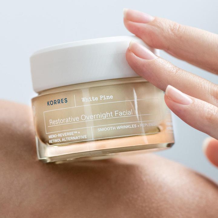 Actual product image Korres KORRES White Pine Restorative Overnight Facial Cream rehenerujący krem do twarzy na noc 40ml (40 ml)