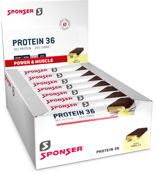 Sponser Protein Bar 36 (Vanille, 25 Stk., 1250 g)