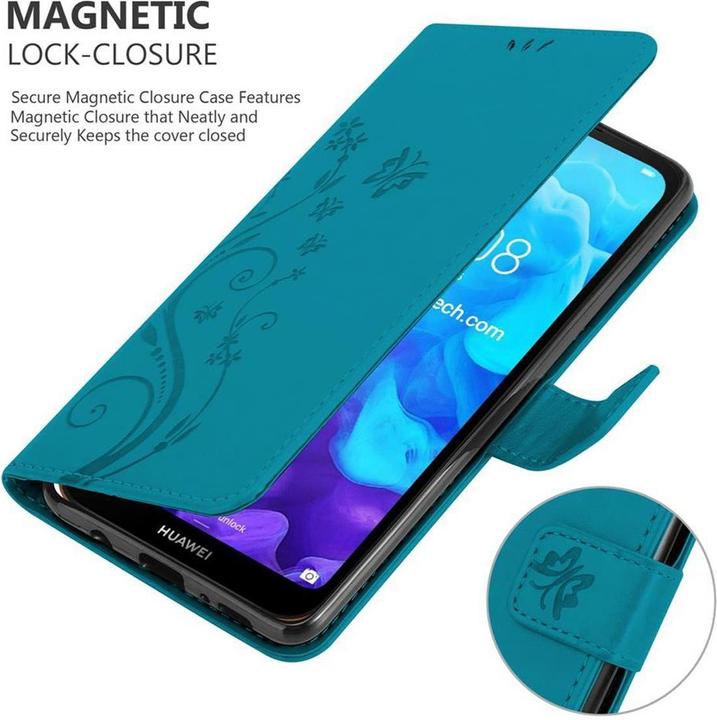 Produktbild Cadorabo Flower Book Cover (Huawei Y6 Pro)