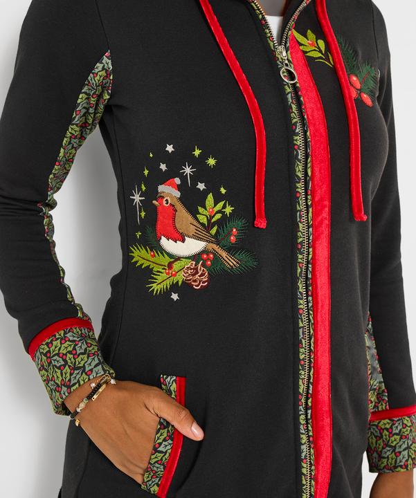 Produktbild Joe Browns Festive Robin Print Hoodie (40)
