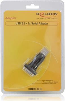 Actual product image Delock USB 2.0 to Serial Adapter (USB 2.0, DB9F, 16 cm)