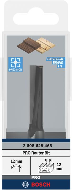 Produktbild Bosch Professional Zubehör Nutfräser, 12 mm, D1 12 mm, L 40 mm, G 81 mm