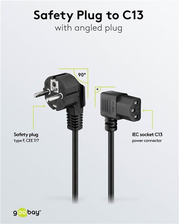 Produktbild Goobay Kaltgeräte Anschlusskabel (5 m)