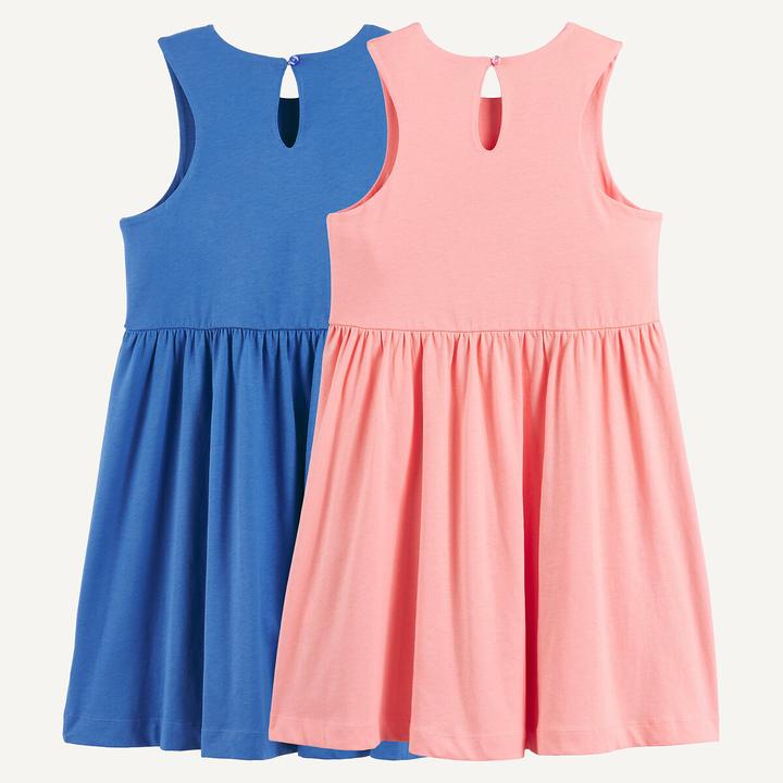 Produktbild La Redoute Collections 2er-Pack ärmellose Kleider mit Racerback (128)