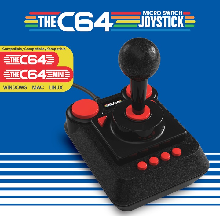 Actual product image retro-bit The C64 Joystick (Mac, PC)