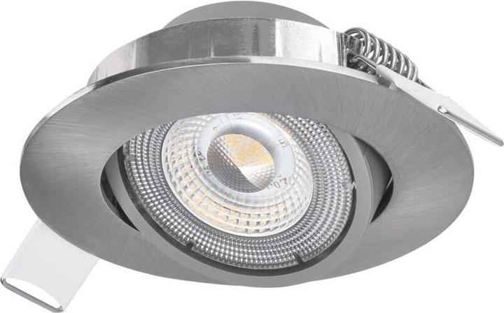 Immagine prodotto Emos Spot LED a soffitto Esclusivo argento, rotondo, 5W bianco caldo (450 lm)