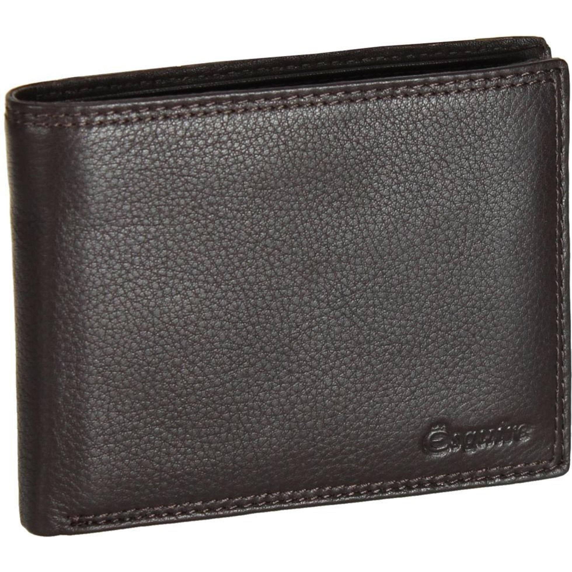 Esquire, Herren, Portemonnaie, Duo Geldbörse Leder 12,5 cm, Braun