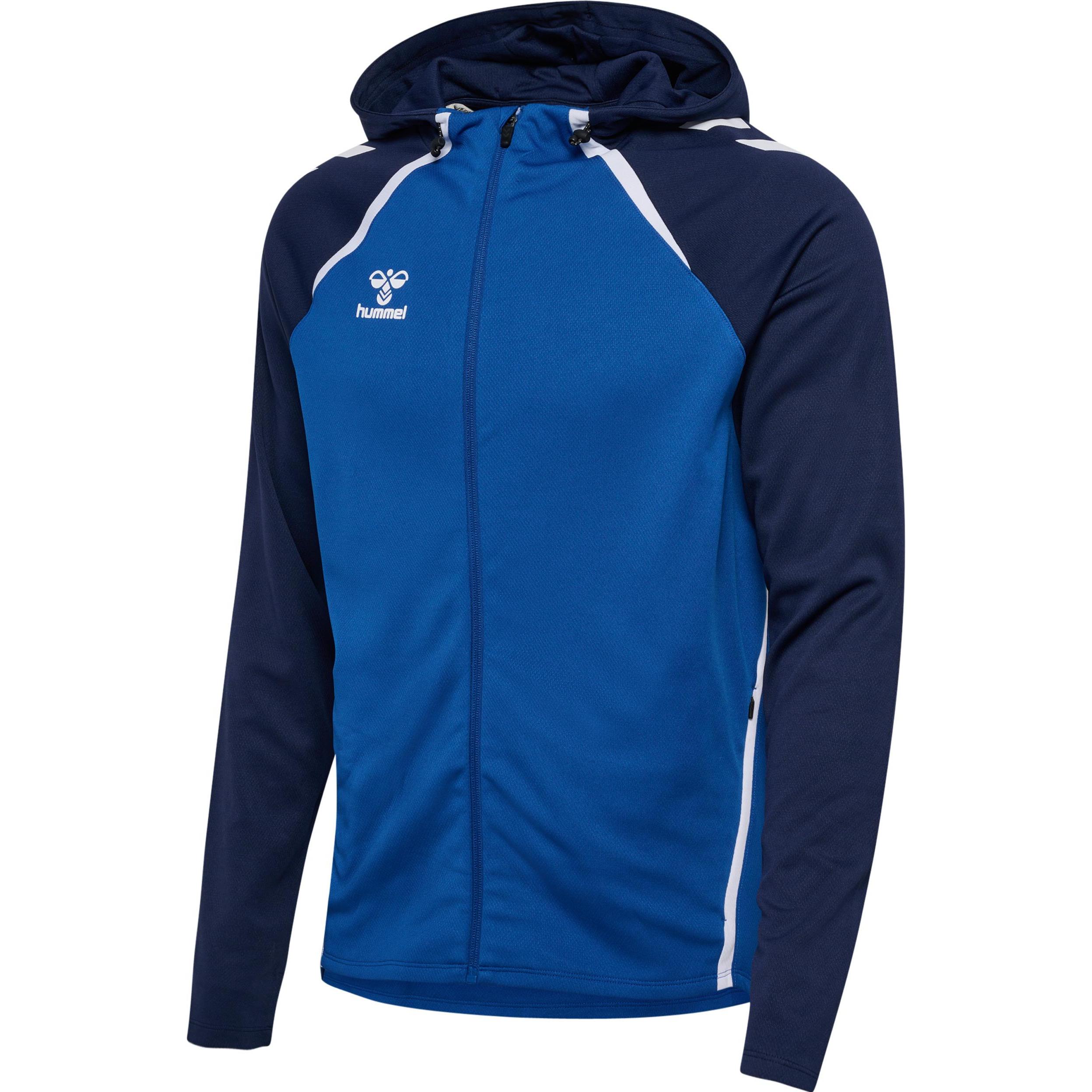 hummel, Herren, Pullover, hmlLEAD 2.0 ZIP HOODIE, Blau, (XL)