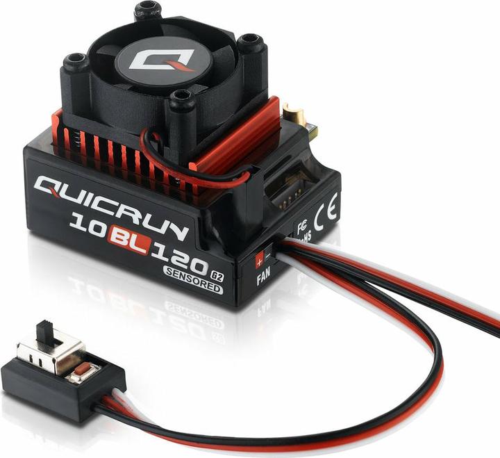Actual product image Hobbywing QuicRun 10BL120 G2 120A Sensored regulator 2-3s