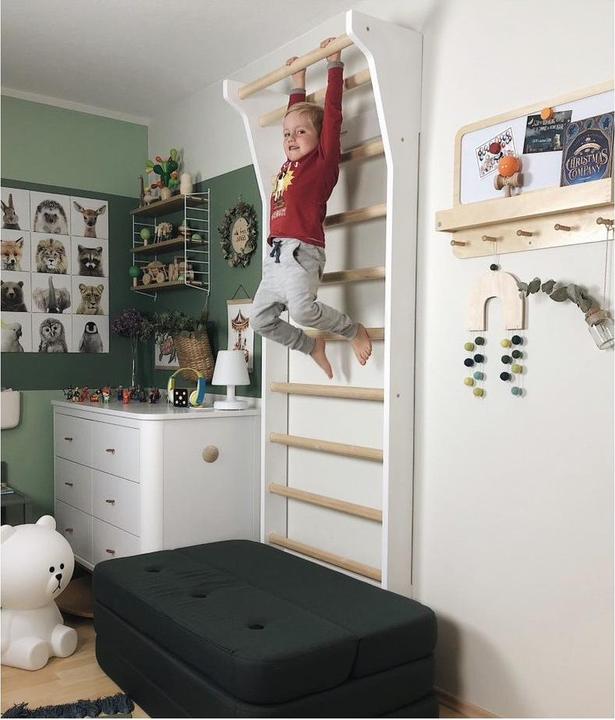 Produktbild Fitwood TAIMI Sprossenwand, Weiss / Birke