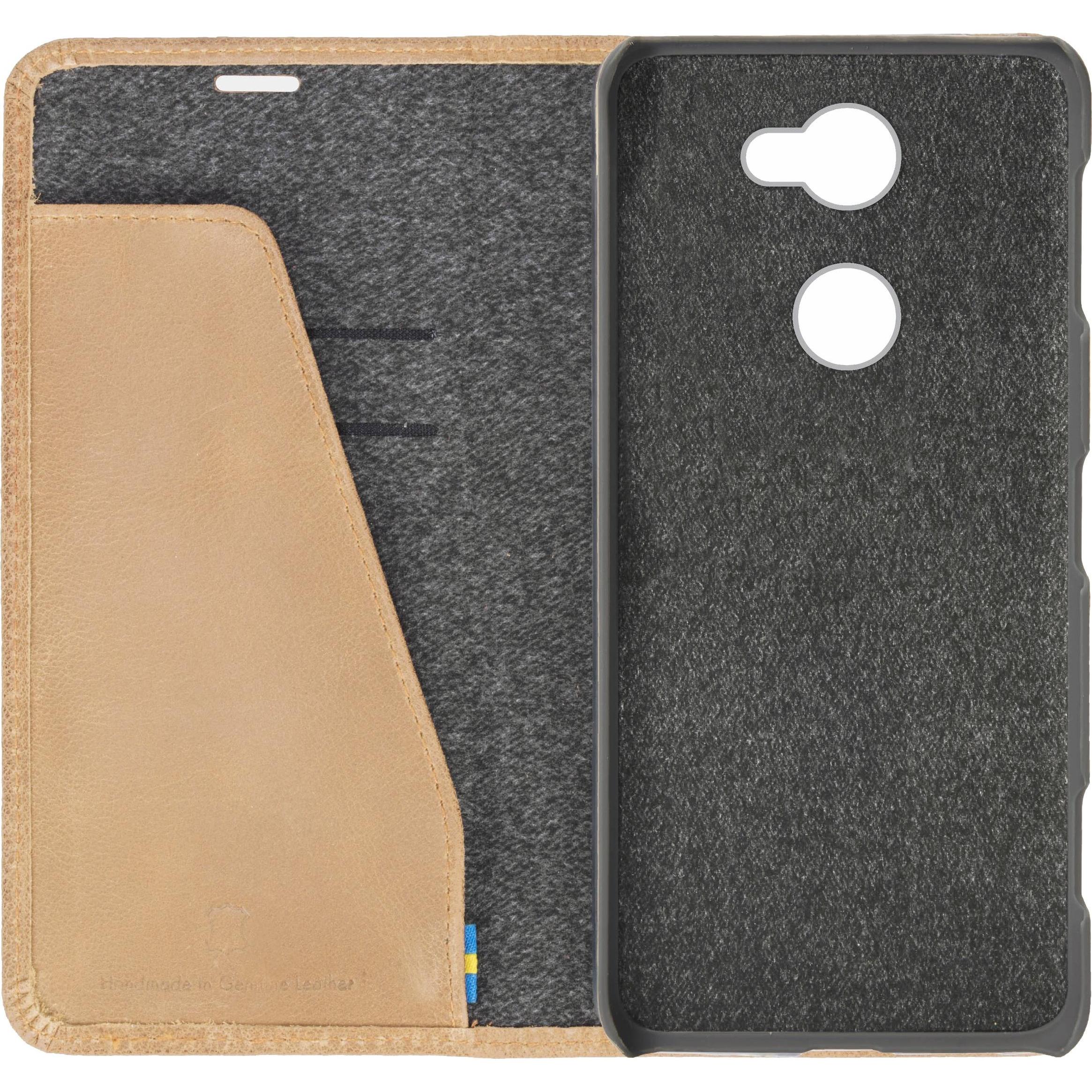 Thumbnail - Krusell Sunne 2 Card Foliowallet Sony Xperia L2 nude (Sony Xperia L2), Smartphone Hülle, Beige