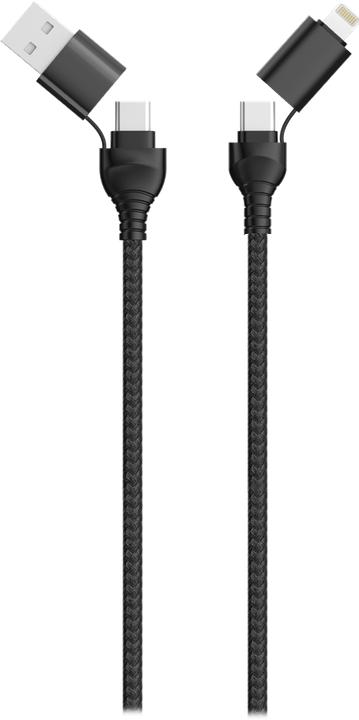Immagine prodotto 2GO Cavo dati USB / Tipo C 4in1 nero 120 cm (1.20 m)