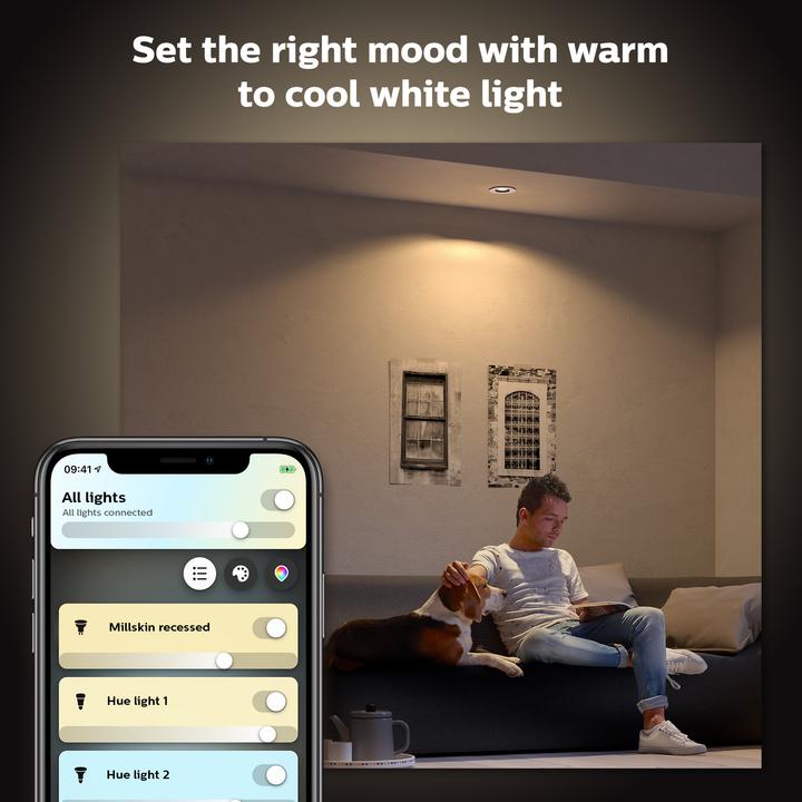 Produktbild Philips Hue White Ambiance Milliskin Erweiterung (350 lm, GU10)