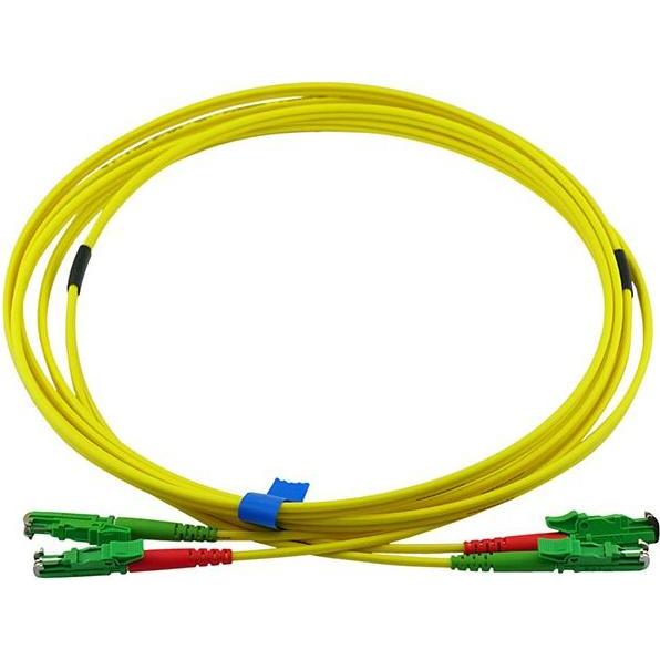 BlueOptics Cavo patch in fibra ottica duplex E2000-APC/E2000-APC monomodale da 10 metri, Cavo di rete