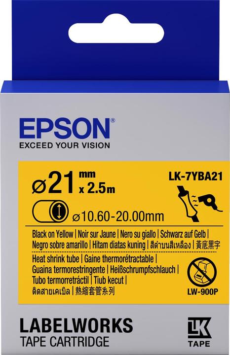 Epson LABELCASSETTE LK-7YBA21 (2.10 cm, Geel)