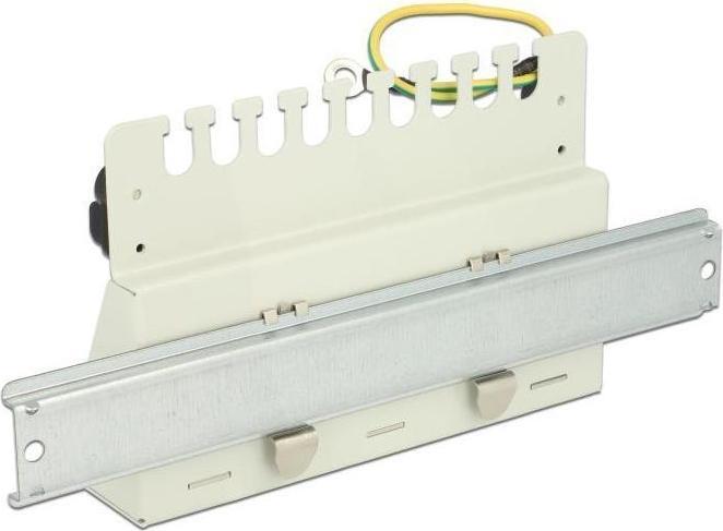 Produktbild Delock Desktop Patch Panel Halterung für Hutschiene mit M4 B