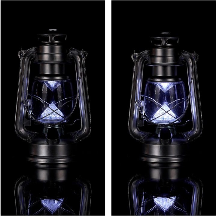 Actual product image Relaxdays LED Storm Lantern (15 x 11.5 x 24 cm, 1 x)