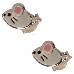 Out of the blue, Ohrringe, Ohrstecker 925 Sterling Silber, Maus, (925 Sterling Silber)