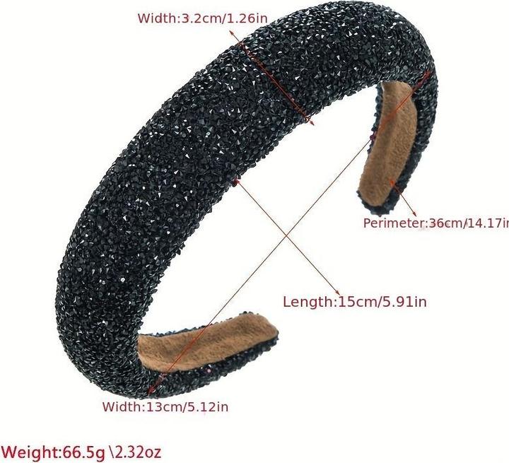 Actual product image Activity Board Elegantes, funkelndes Strass- und Perlenstirnband - schickes Haarschmuckstück im koreanischen Stil