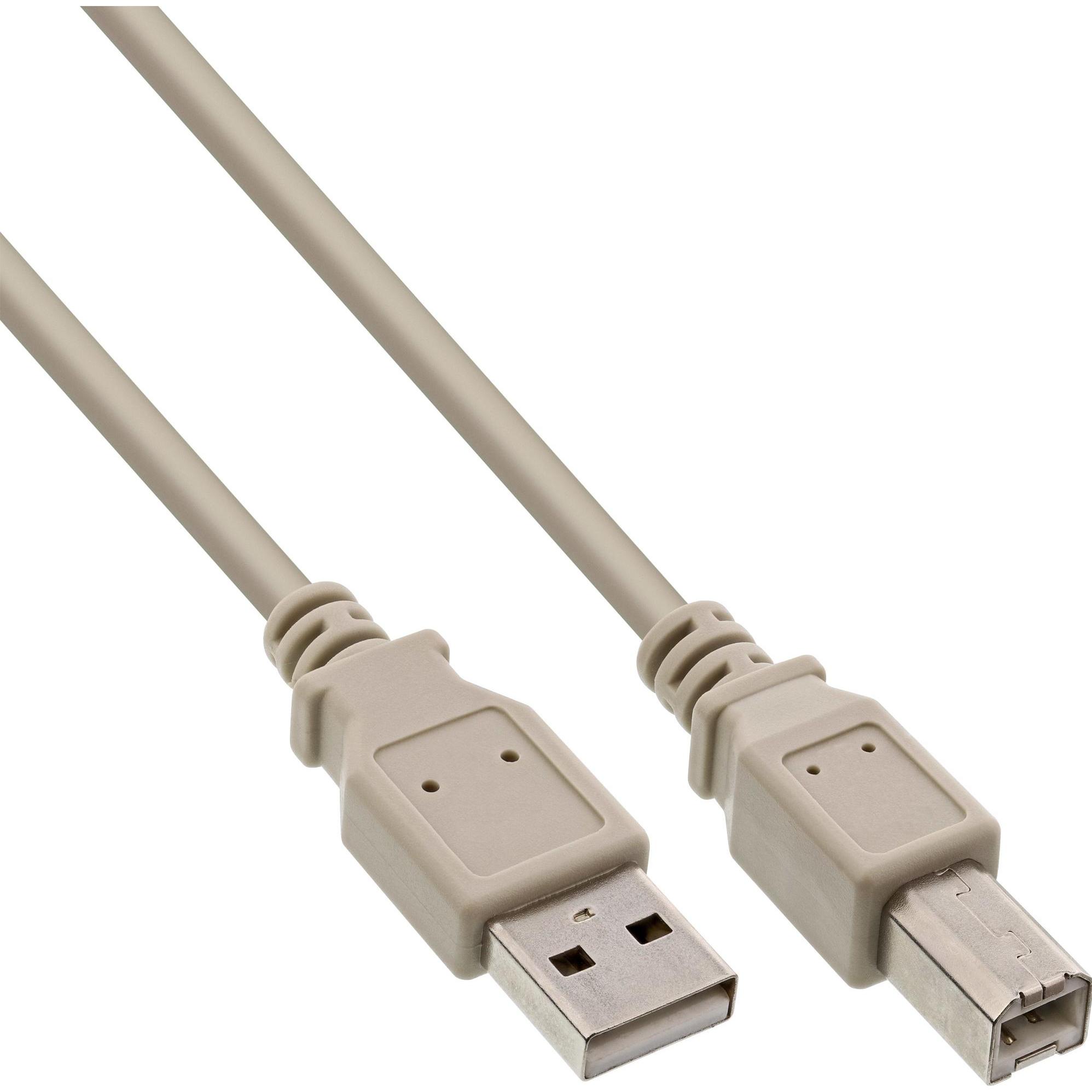InLine USB A – USB B (7 m, USB 2.0), USB Kabel